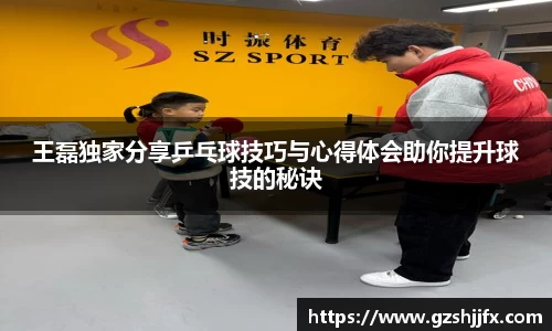 王磊独家分享乒乓球技巧与心得体会助你提升球技的秘诀